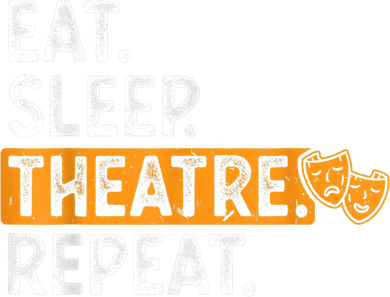 Eat Sleep Theatre Repeat Theater Kids T-Shirt