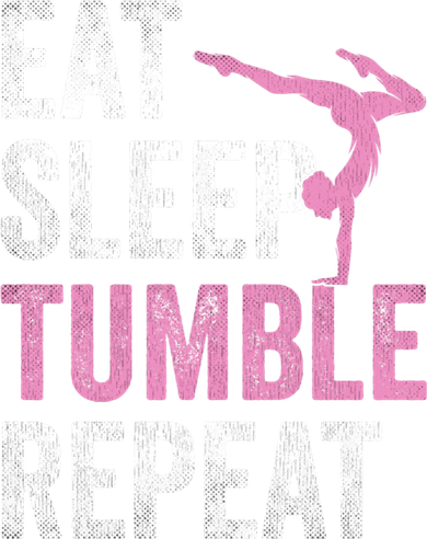 Eat Sleep Tumble Gymnast Outfit Funny Gymnastics Gift Button