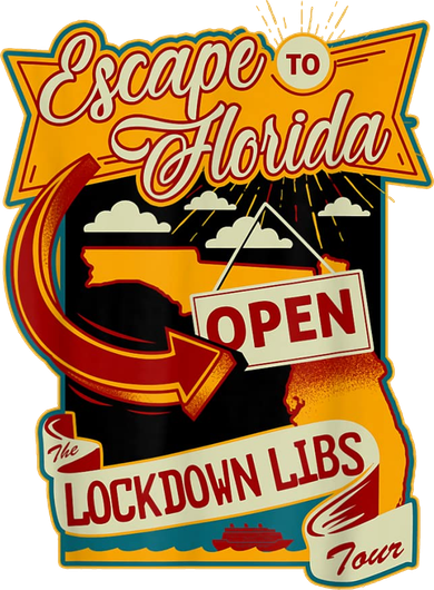 Escape To Florida Open The Lockdown Libs Tour Kids Hoodie