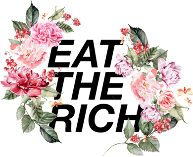 Eat The Rich Floral Kids T-Shirt