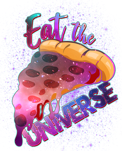 Eat the Universe Galaxy Pizza Coffee Mug