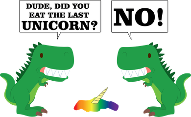 T-Rex Did You Eat The Last Unicorn Apron