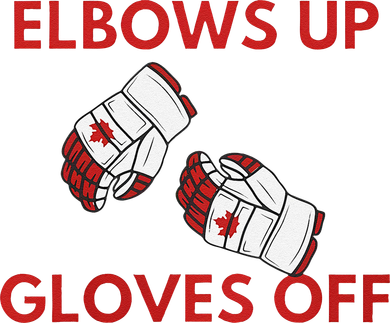 Elbows Up Gloves Off Canada Free Proud Canadian Women's Long Sleeve Shirt