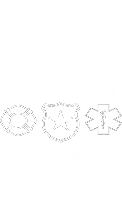 Everyday Heroes Firefighters  EMT Police Kids T-Shirt