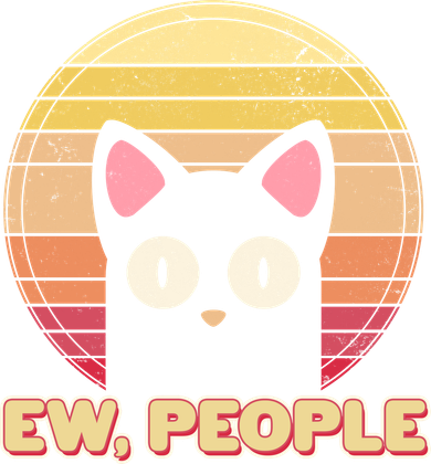 Retro Ew People Funny Cat Long Sleeve Shirt