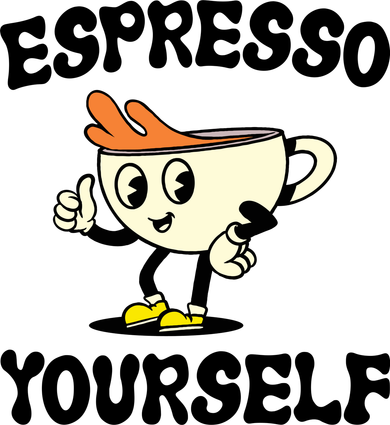 Espresso Yourself Funny Coffee Lover Polo