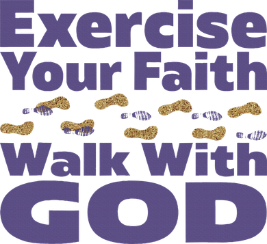 Exercise Your Faith Walk With God Christian Mousepad