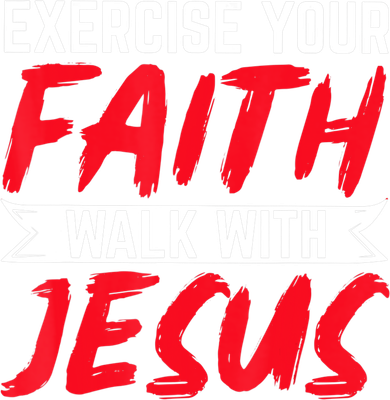 Exercise Your Faith Walk With Jesus Christian Religious Kids Hoodie
