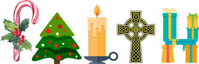 FAITH Christmas Spirit Golf Towel