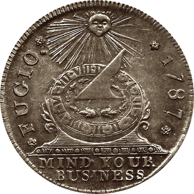 Fugio 1787 Cent Coin Mind Your Business United States Money Women's T-Shirt