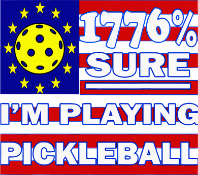 Funny 1776 Sure IM Playing Pickleball Apron