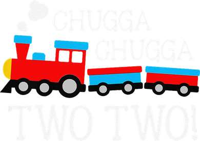Funny 2nd Birthday Train Chugga Chugga Two Two Women's Sweatshirt