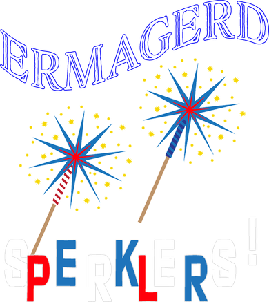 Funny 4th of July Ermagerd Sparklers Polo