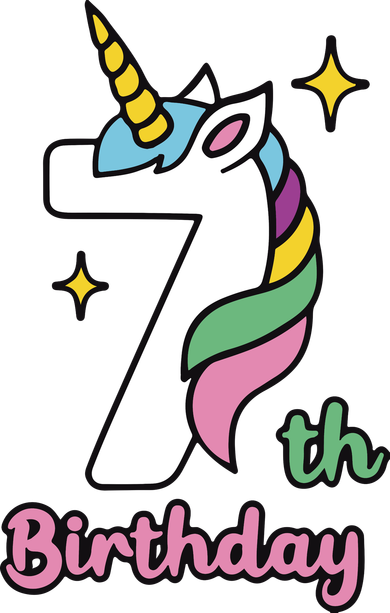 Funny 7th Birthday Unicorn Seven Unicorn Seven Unicorn Birthday 1 Tumbler