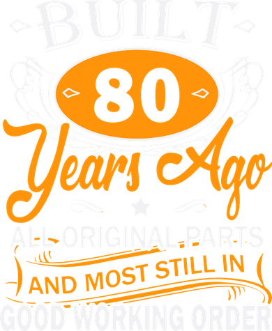 Funny 80th Birthday 80 Years Old Gifts Men Women Toddler Long Sleeve