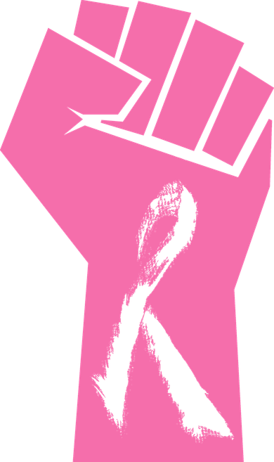 Fight Against Breast Cancer Fist Mousepad