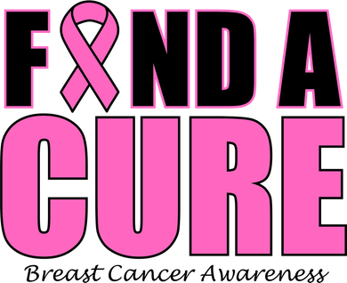 Find A Cure Breast Cancer Awareness Ribbon Women's Hoodie