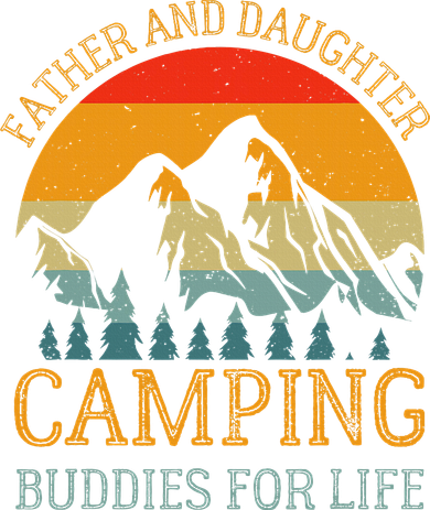 Father And Daughter Camping Buddies For Life Gift For Dad Women's Hoodie