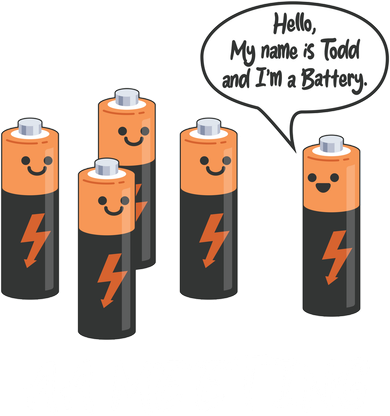 Funny AA Meeting AA Batteries Kids Sweatshirt