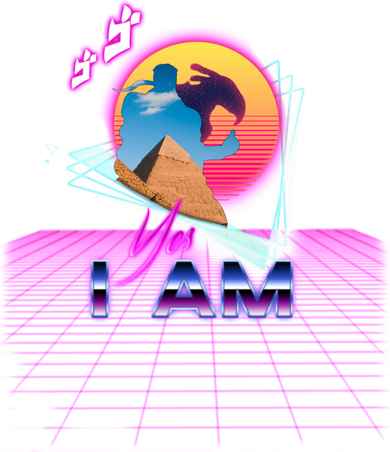 Funny Aesthetic Retro Vaporwave Synthwave Avdol Yes I Am Meme Quote Doggie Tank