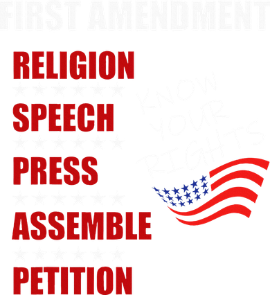 First Amendment Rights Audit United States Constitution Flag T-Shirt