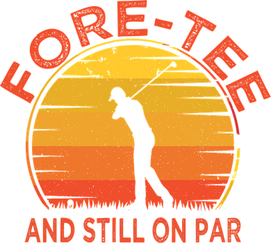ForeTee And Still On Par Funny 40th Birthday Golfer Toddler Hoodie