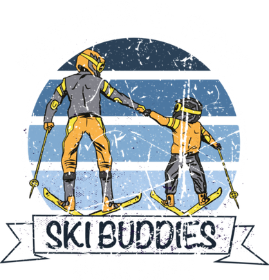 Father And Son Ski Buddies For Life Wintersport Dad Ski Gift Toddler Hoodie