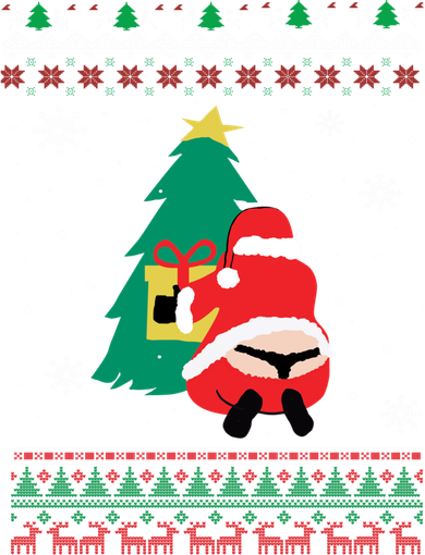 Funny Adult Santa's Whale Tail Thongs Ugly Christmas Sweater Tumbler