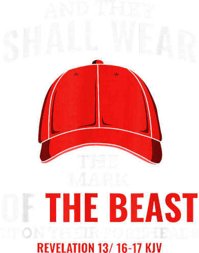 Funny Anti Trump Mark Of The Beast Red Hat Liberal Gift Women's T-Shirt