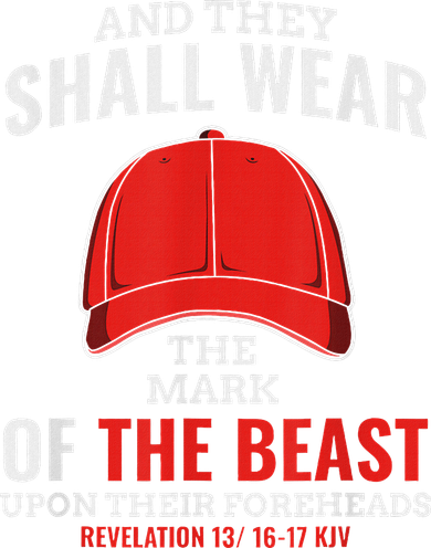 Funny Anti Trump Mark Of The Beast Red Hat Women's Long Sleeve Shirt