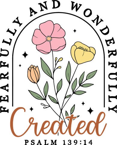 Fearfully And Wonderfully Christian Floral Women's Sweatshirt