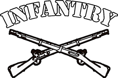 Fort Benning Army Infantry Crossed Rifles Coaster