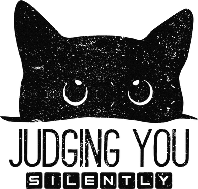 Funny Black Cat Judging You Silently Sarcastic Cat Mom Gift Sweatshirt