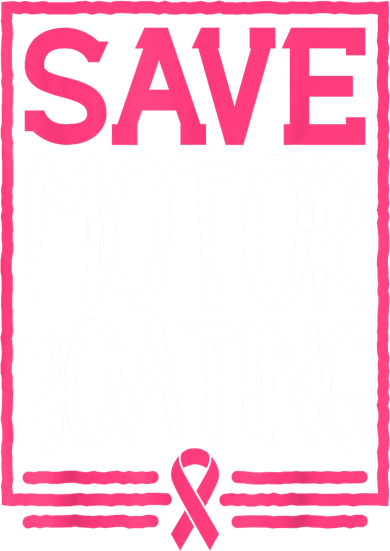 Funny Breast Cancer Save Motor Boating Pin.K Ribbon Gift Women's Dry Zone Grid Polo