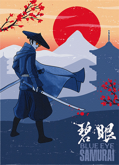 Funny Blue Eye Samurai Mizu Women's T-Shirt