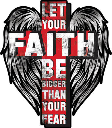 Let Your Faith Be Bigger Than Your Fear Kids Sweatshirt