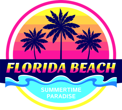 Florida Beach Retro Doggie Tank