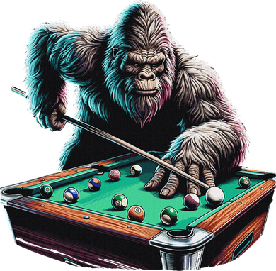 Funny Bigfoot Sasquatch Billiards Pool Player Women's Tank Top