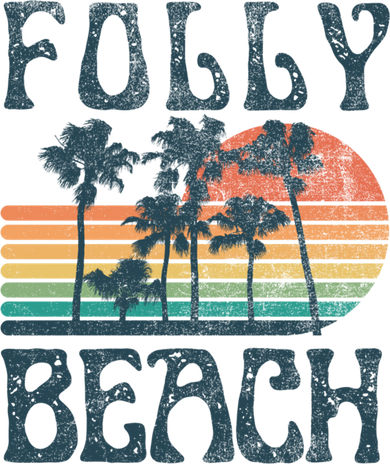 Folly Beach South Carolina Summer Vacation Vintage Cute Gift Toddler T-Shirt