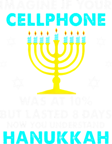 Funny cellphone 8 days understand jewish Hanukkah Chanukah Ornament