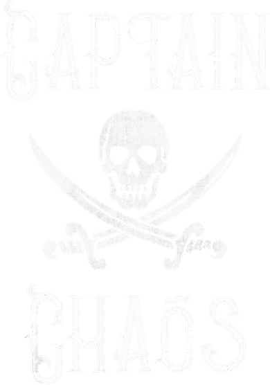 Funny Captain Chaos Retro Pirate Pontoon Boating Golf Towel