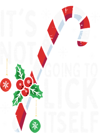 Funny Christmas Candy Cane It's Not Going To Lick Itself Tank Top