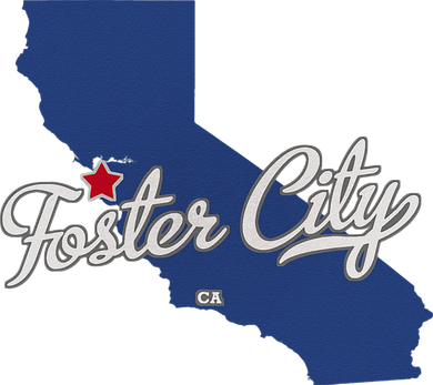 Foster City California CA Map Backpack