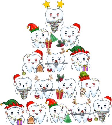 Funny Cute Christmas Dentistree Tooth Tree Women's T-Shirt