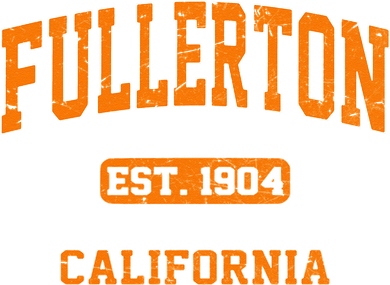 Fullerton California CA Vintage State Athletic Style Mousepad