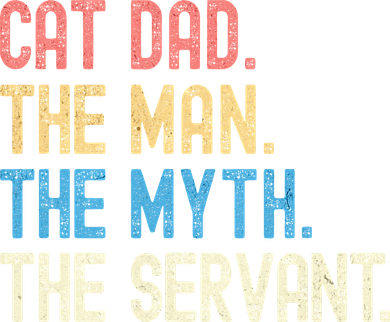 Funny Cat Dad Fathers Day Vintage Ever Cat Lover Daddy Retro Coaster