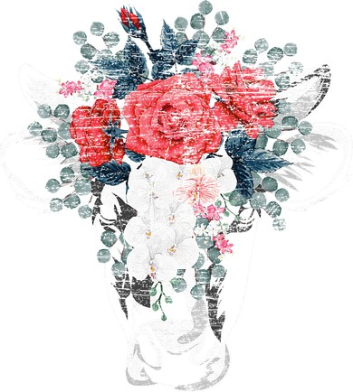 Flower Cow Coaster