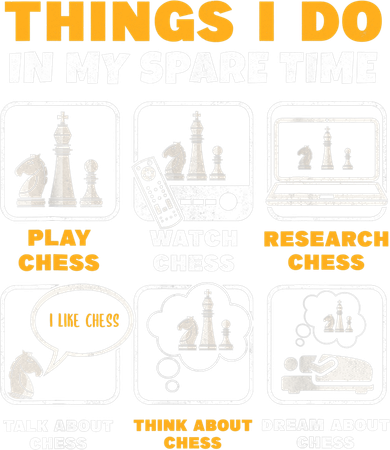 Funny Chess Gift For Players Things I Do In My Spare Time Hat