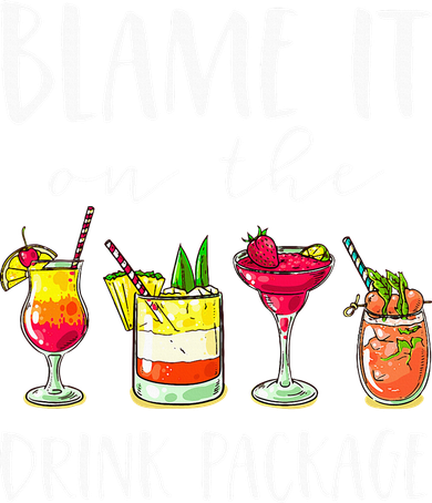 Funny Cruise Gifts Blame It On The Drink Package Kids Sweatshirt