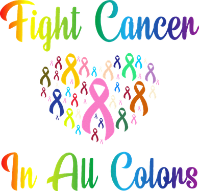 Fight Cancer In All Color Ribbon Cancer Awareness Month Tote Bag